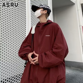 ASRV เสื้อแจ็คเก็ตแขนยาวผู้ชายเทรนด์ญี่ปุ่น new ins standard แฟชั่นวัยรุ่นมีฮู้ด (ถอดไม่ได้)