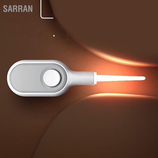 SARRAN LED Light Earpick Ear Wax Removal หัวกลม ไฟสว่าง Clear View Spoon สำหรับเด็ก