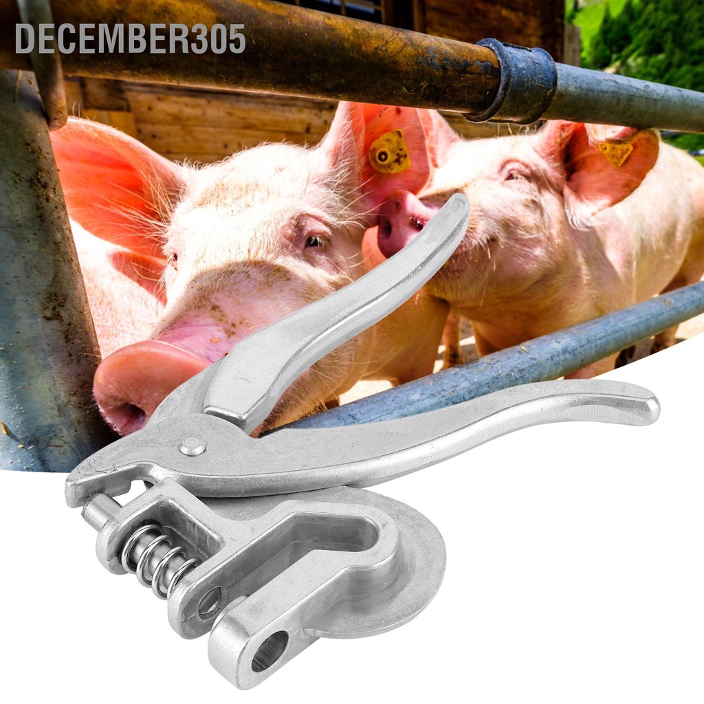 december305-อลูมิเนียมอัลลอยด์หูหมูแหนบคีมสัตว์ปศุสัตว์แกะหูเครื่องหมายคีมบาก
