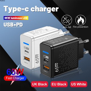 Ready 65w Led Usb+pd Mobile Phone Charger 5v 2.4a Fast Charging Adapter Multi Port Us/eu/uk Plug Travel Charger For Ios Micro Type-c Tablet Serein