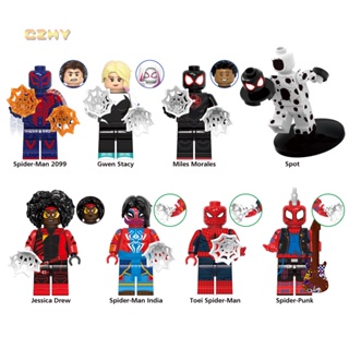 G0124 ฟิกเกอร์ Super Heroes Across the Spider-Verse Spot Spider Punk Miles Morales Gwen Stacy ของเล่นสําหรับเด็ก