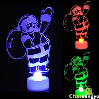 ไฟ LED Snowman Night Light ซานตาคลอสสำหรับตกแต่งต้นคริสต์มาส