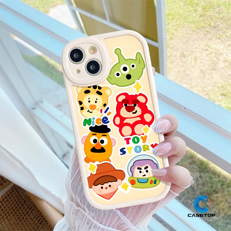 เคสโทรศัพท์มือถือ-ลายการ์ตูนหมีสตรอเบอร์รี่-ทอยสตอรี่-เอเลี่ยน-buzz-lightyear-น่ารัก-สร้างสรรค์-สําหรับ-redmi-note-11-10-11s-9-8-10s-redmi-10-9c-nfc-9a-12c-a2-9t-a1-10a-k40s