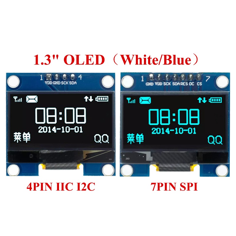 โมดูลจอแสดงผล-oled-1-3-นิ้ว-1-3-นิ้ว-128x64spi-iic-i2c-1-3-นิ้ว-oled-lcd-led