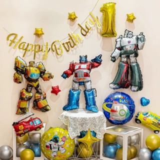 ขายดี ลูกโป่งฟอยล์ Transformers Optimus Prime Bumblebee ของเล่นสําหรับเด็ก