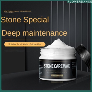 [ฟรีฟองน้ำของขวัญ] 80g Stone Care Wax ทนทานหินป้องกันพื้นผนังกระเบื้องขี้ผึ้งขัดหินอ่อนขี้ผึ้งขัดเงา Stone Care Coating Agent ดอกไม้