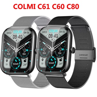 สายนาฬิกาข้อมือตาข่าย 20 มม. อุปกรณ์เสริม สําหรับ COLMI C61 C60 C80 COLMI C80