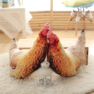 หมอนตุ๊กตาไก่จําลอง ขนาดใหญ่ ของเล่น ของขวัญวันเกิด แบบสร้างสรรค์ YEL8