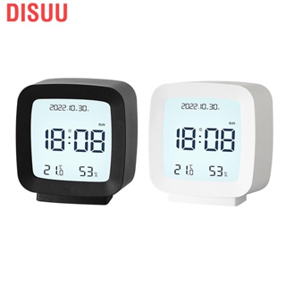 Disuu Kids Alarm Clock LED Digital Indoor Clocks with Temperature and Humidity Display for