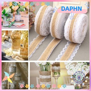 Daphs ริบบิ้นผ้ากระสอบธรรมชาติ 2 เมตร สําหรับตกแต่งบ้าน ปาร์ตี้