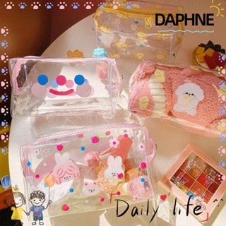 Daphne กระเป๋าเครื่องสําอาง PVC แบบใส ขนาดเล็ก แฟชั่นสําหรับผู้หญิง