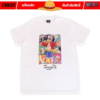  พิมพ์ลาย วันพีซ เสื้อยืดลายการ์ตูน ลิขสิทธิ์ No.349