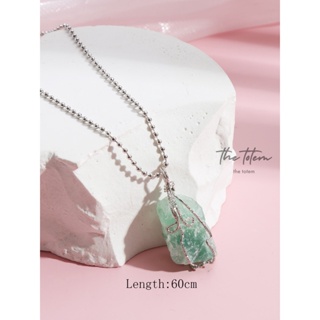 สร้อยคอ The Totem Green Aventurine Necklace จี้พร้อมสร้อย