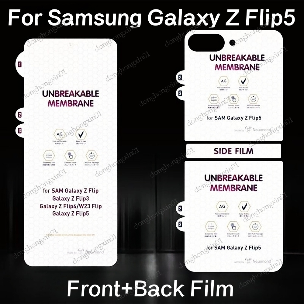 ฟิล์มไฮโดรเจลใส-เนื้อแมตต์-สําหรับ-samsung-galaxy-z-flip5-flip-5-4-3-hd-ป้องกันหน้าจอ-หน้า-หลัง-สําหรับ-samsung-zflip5-ไม่ใช่กระจก