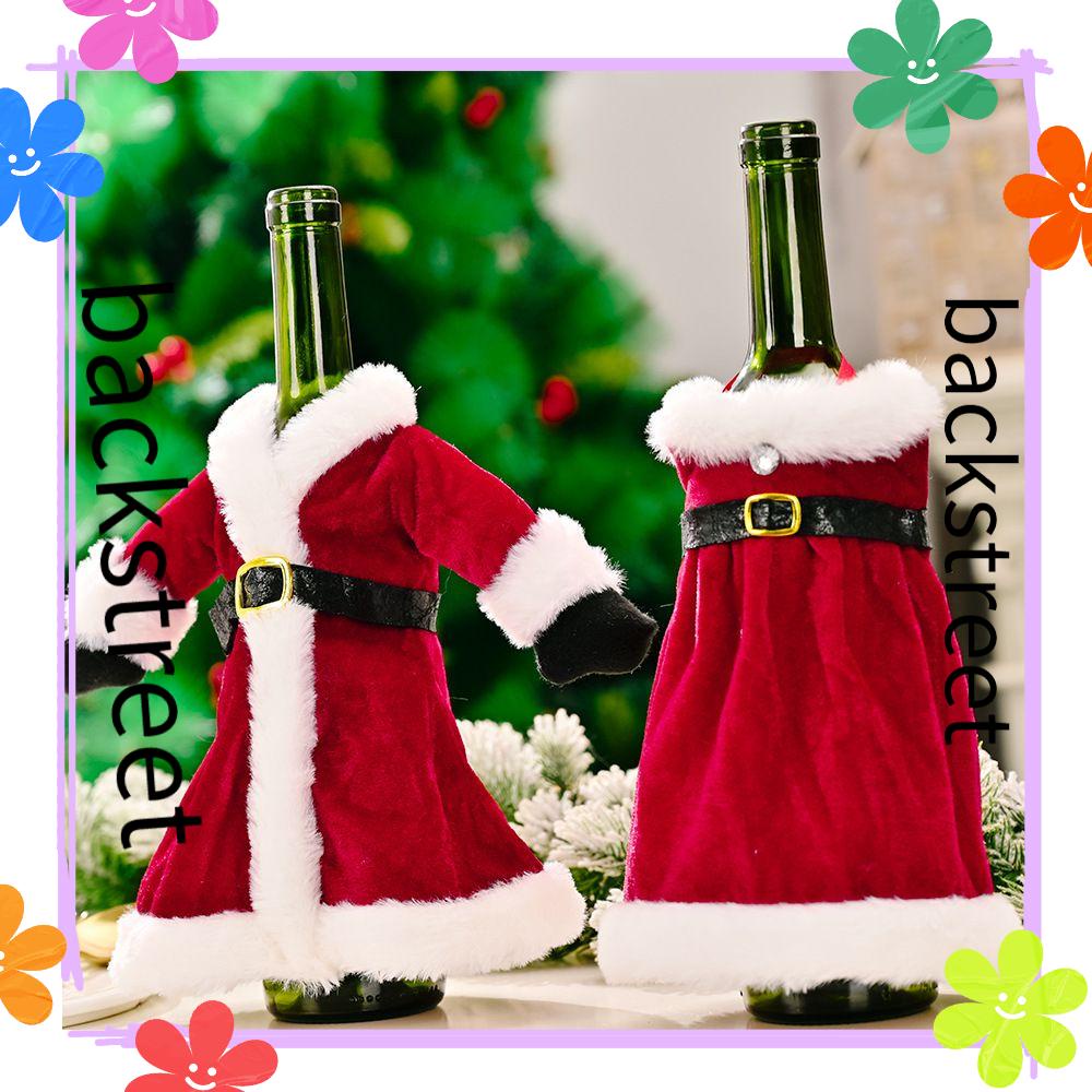 backstreet-ฝาครอบขวดไวน์-บ้าน-ซานตาคลอส-อุปกรณ์ปาร์ตี้-คริสต์มาส-ตกแต่ง