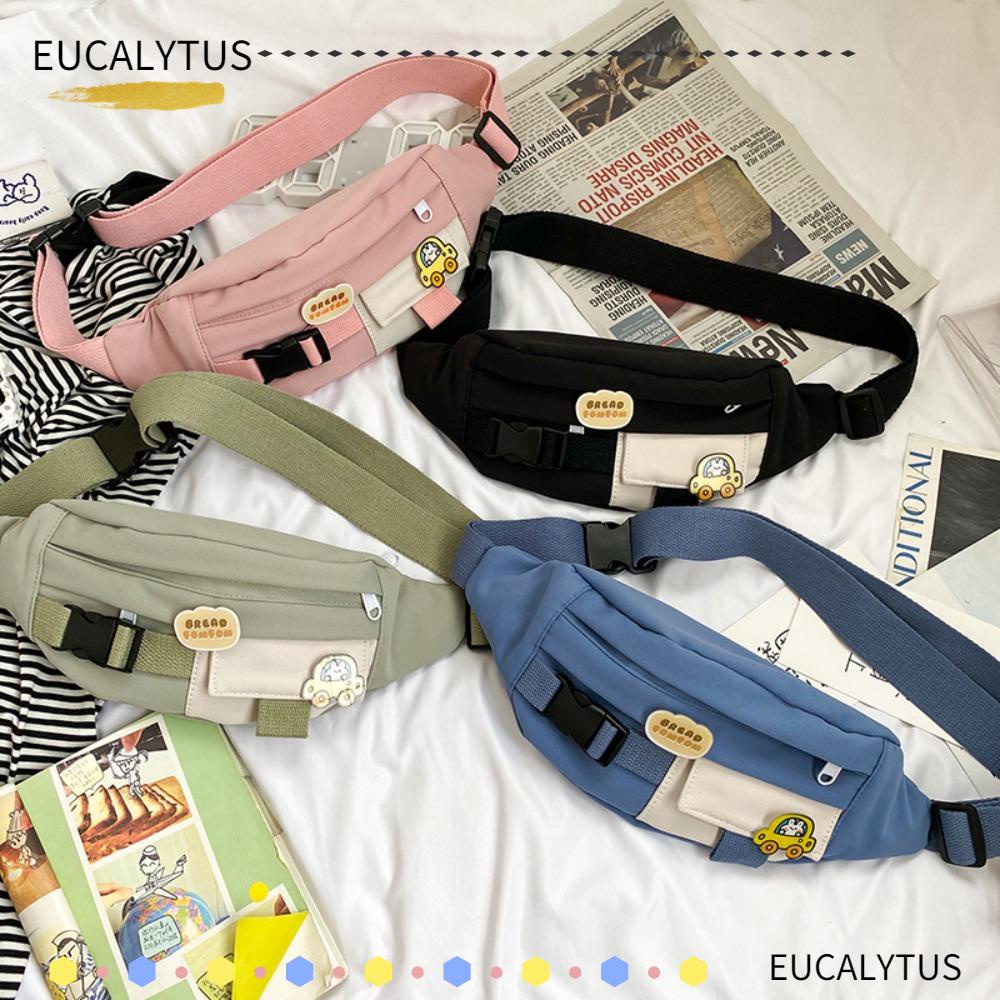 eutus-กระเป๋าคาดเอว-ผ้าแคนวาส-สําหรับผู้หญิง