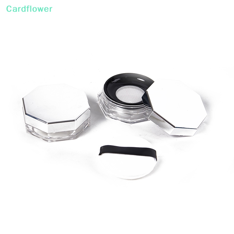 lt-cardflower-gt-กล่องพลาสติกเปล่า-สําหรับใส่แป้งฝุ่น-พัฟกํามะหยี่-และตะแกรงตาข่าย-1-ชิ้น