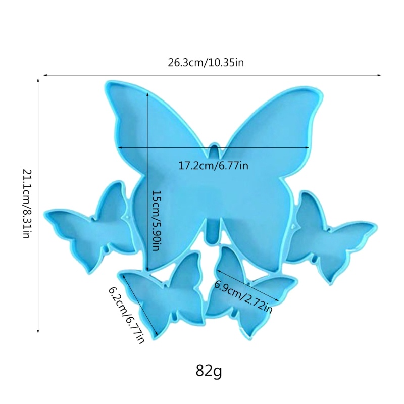 แม่พิมพ์ซิลิโคนเรซิ่น-อีพ็อกซี่-รูปผีเสื้อ-สีเข้ม-สําหรับทําเครื่องประดับ-ตกแต่งห้องนอน