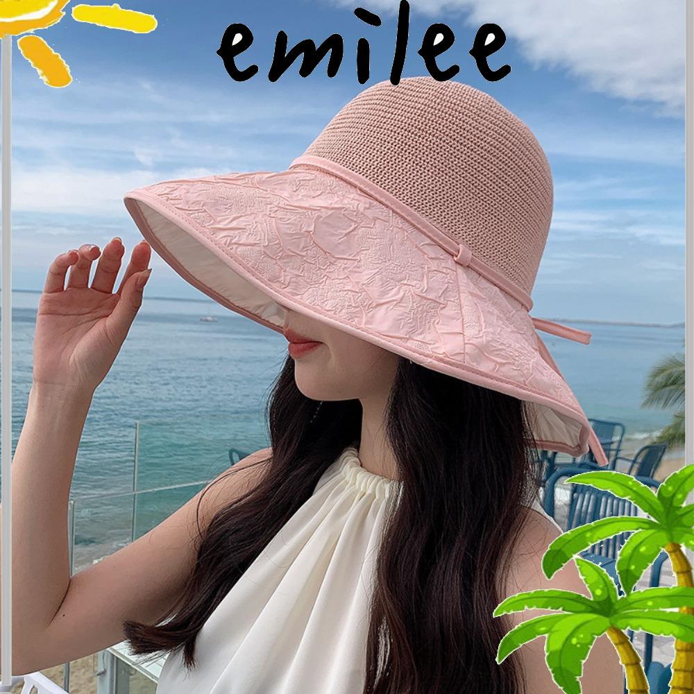 emilee-หมวกปีกกว้าง-กันแดด-ป้องกันรังสียูวี-แฟชั่นฤดูร้อน-สําหรับผู้หญิง