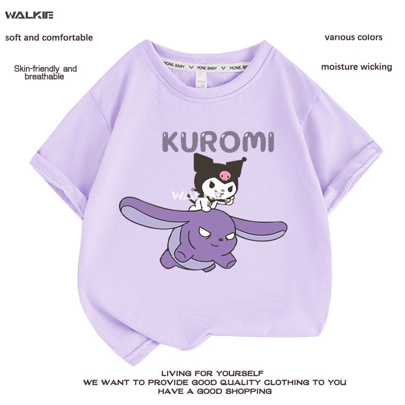 walkie-เสื้อยืดแขนสั้นลําลอง-ผ้าฝ้าย-พิมพ์ลายการ์ตูนอนิเมะ-cinnamoroll-น่ารัก-ทรงหลวม-เหมาะกับของขวัญวันเกิด-แฟชั่นฤดูร้