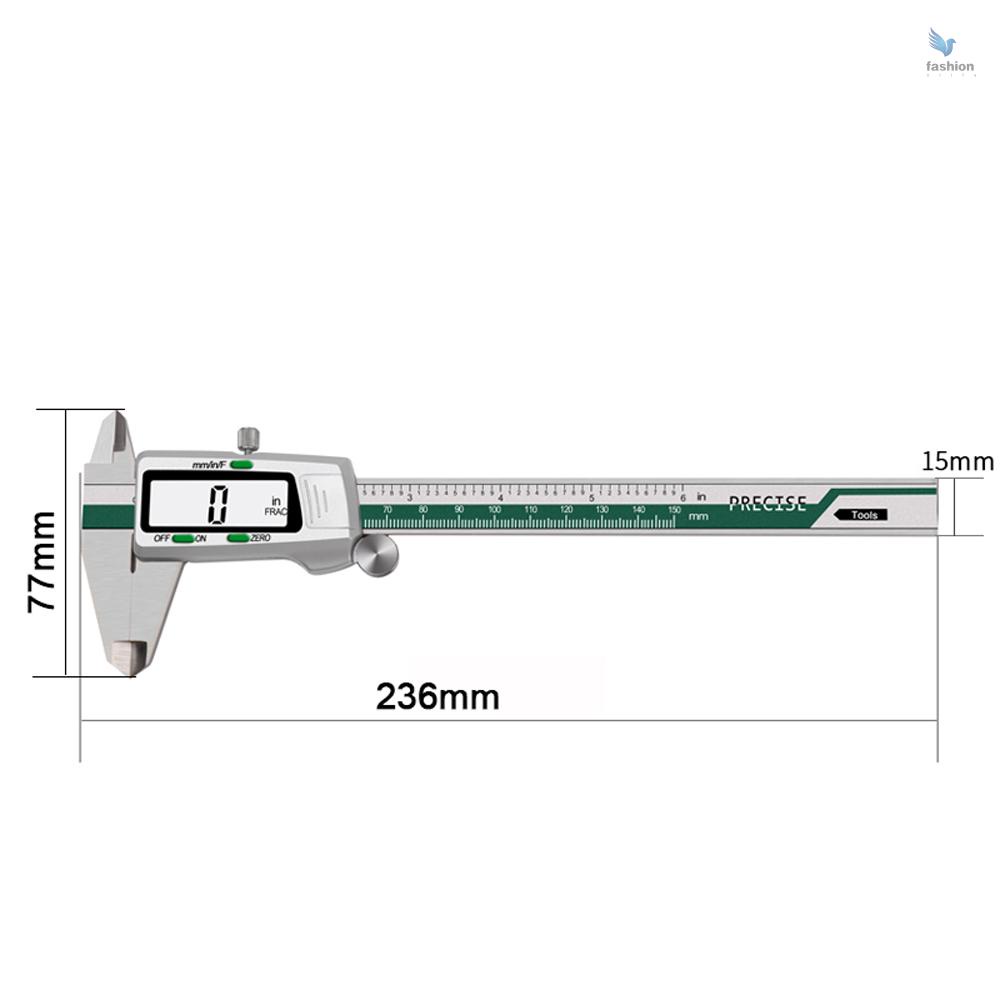 fash-ไม้บรรทัดเวอร์เนียร์คาลิปเปอร์-หน้าจอดิจิทัล-lcd-ความแม่นยําสูง-สเตนเลส-พร้อมมาตรวัดระยะ-0-150-มม
