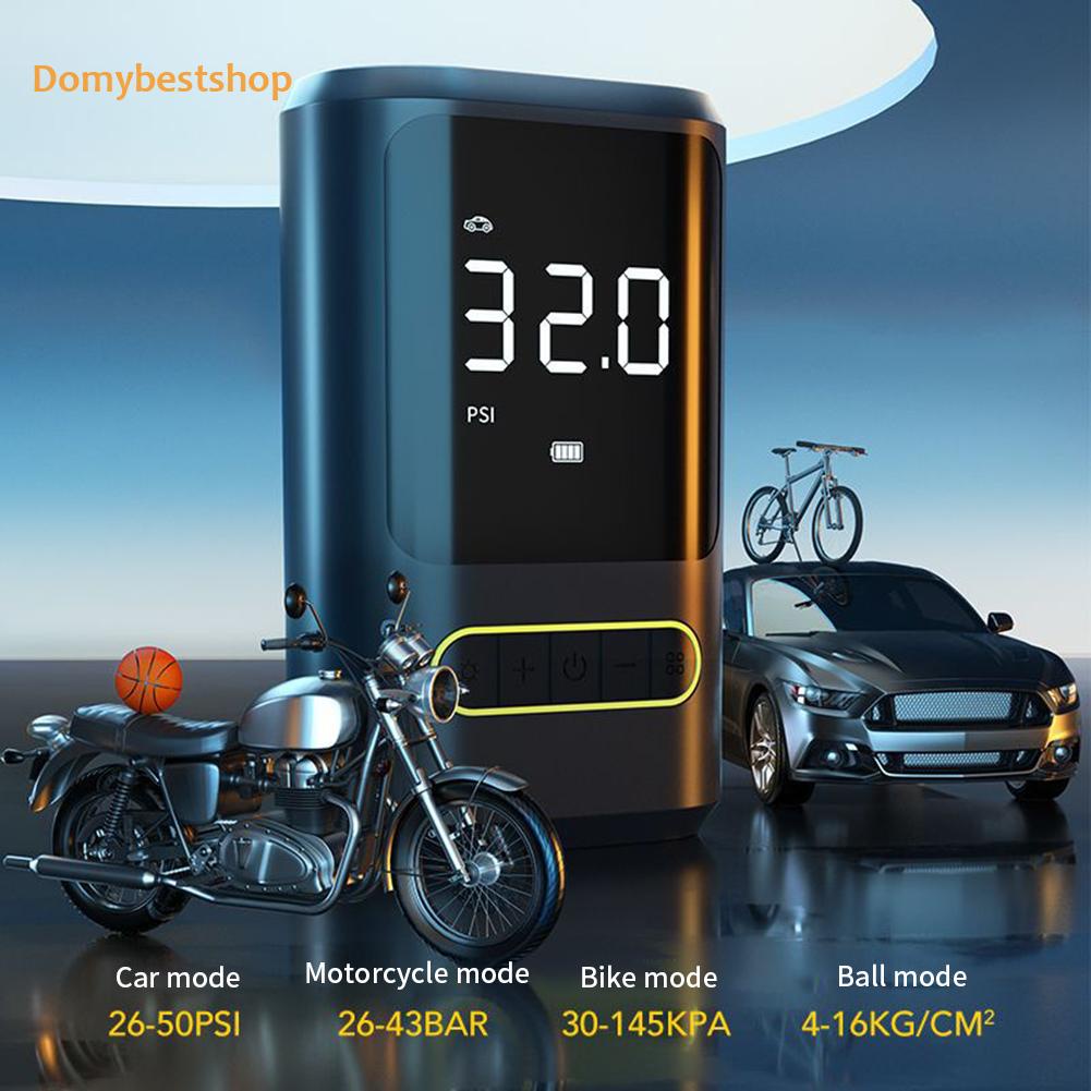 domybestshop-th-เครื่องปั๊มลมไฟฟ้า-อเนกประสงค์-ชาร์จ-usb-type-c-แบตเตอรี่-4000mah-สําหรับจักรยาน-รถจักรยานยนต์-รถยนต์