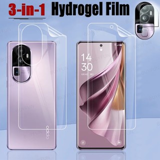 3in1 Front Back Soft Hydrogel Film Screen Protector + lens film For 	Oppo Reno10 Reno 10 Pro Plus global