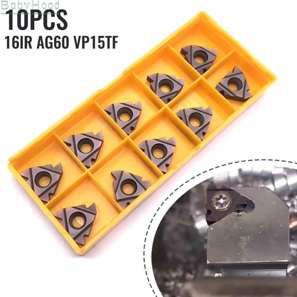 ลดกระหน่ําครั้งใหญ่-ใบมีดคาร์ไบด์-cnc-16ir-ag60-vp15tf-สําหรับงานโลหะ-สเตนเลส-10-ชิ้น-bbhood