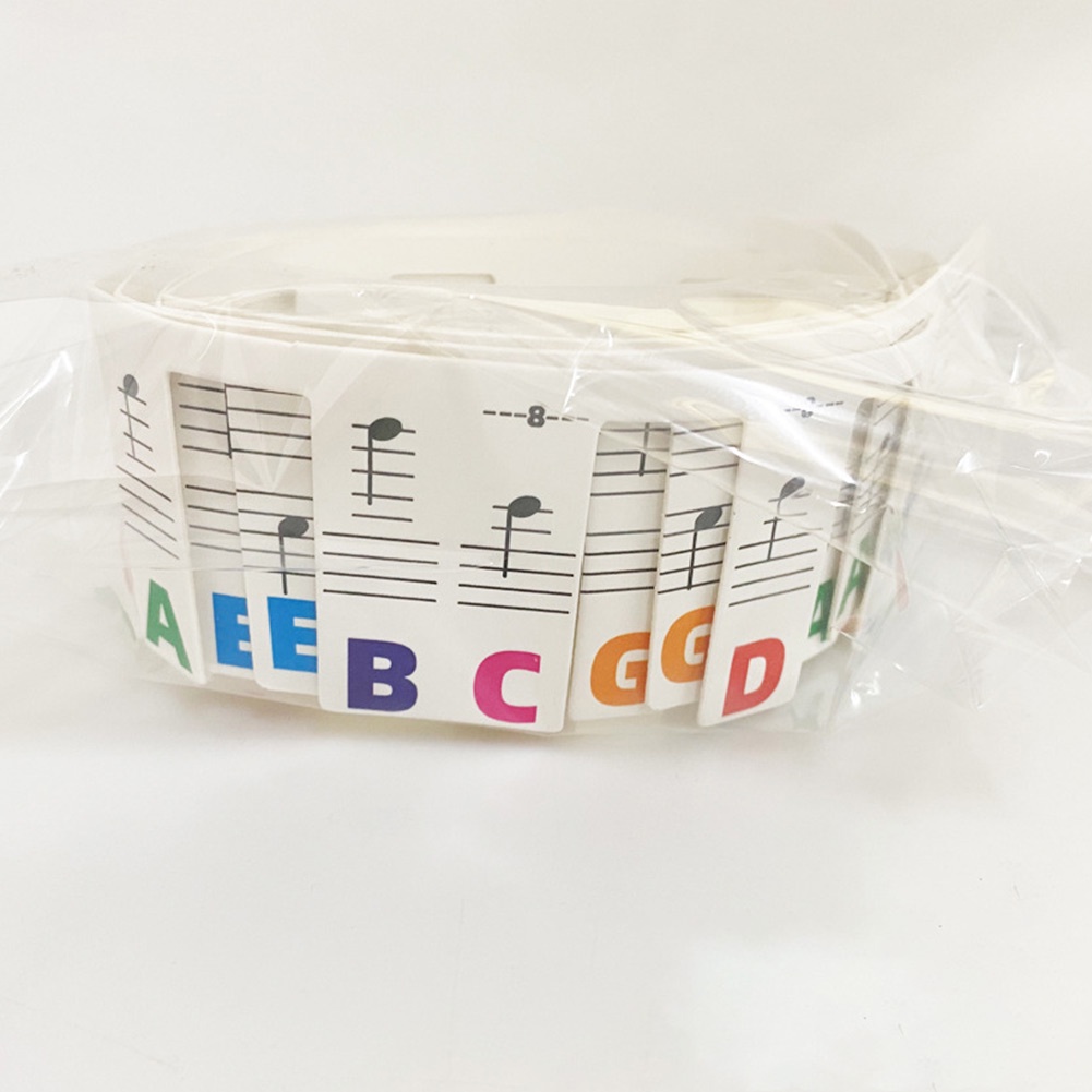 【DREAMLIFE】Piano Note Labels Reusable Sticker Universal For Beginners ...