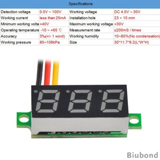 [Biubond] แผงจอแสดงผล LED DC 0~100 เมตร 0.28 นิ้ว สําหรับรถยนต์ รถจักรยานยนต์