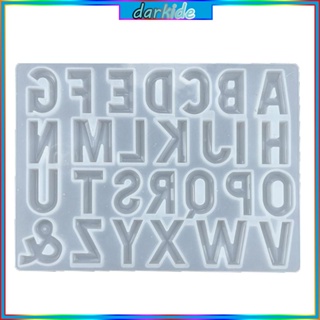 แม่พิมพ์ซิลิโคนเรซิ่น รูปตัวอักษร สําหรับทําเครื่องประดับ DIY