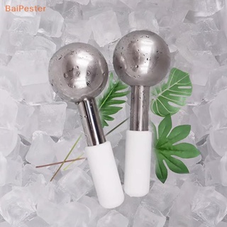 [BaiPester] ลูกกลิ้งสเตนเลส ทําความเย็น ทําความเย็น สําหรับนวดหน้า สปา ดูแลผิวหน้า