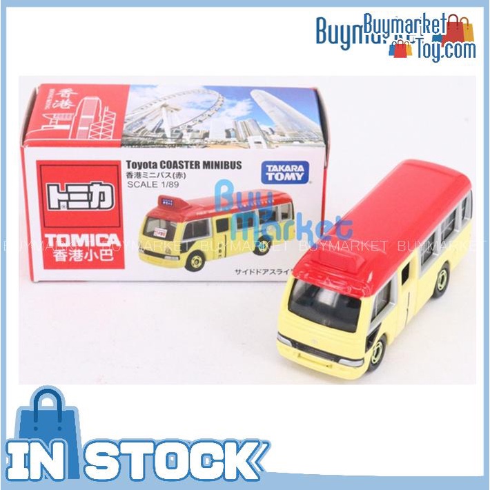 original-takara-tomy-tomica-hong-kong-minibus-toyota-coaster-red-scale-1-89-diecast-car