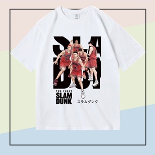 เสื้อยืด แนวโน้ม ✉เสื้อยืดแขนสั้นพิมพ์ลายการ์ตูน Slam Dunk Xiangbei team