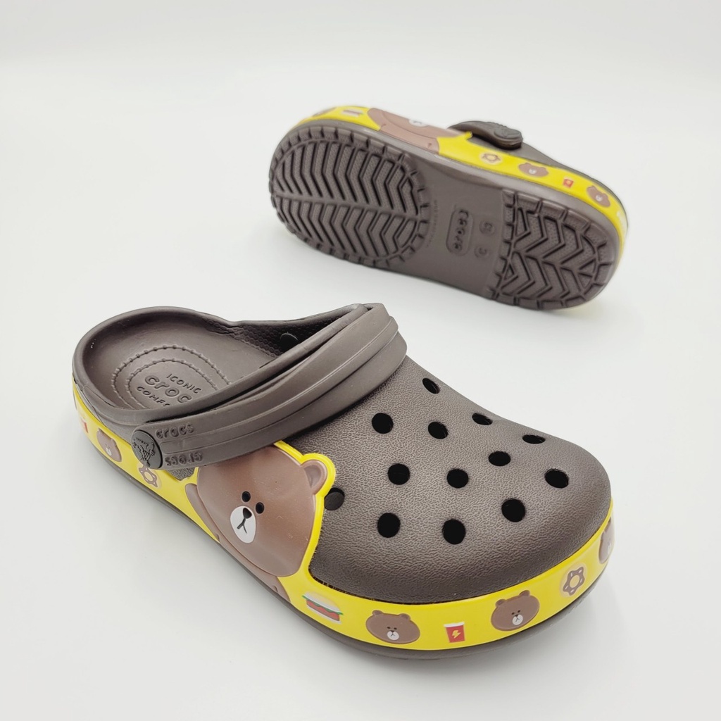 รองเท้าลำลองแฟชั่น-เด็ก-สไตล์-crocs-crocband-line-friends-clog-kids