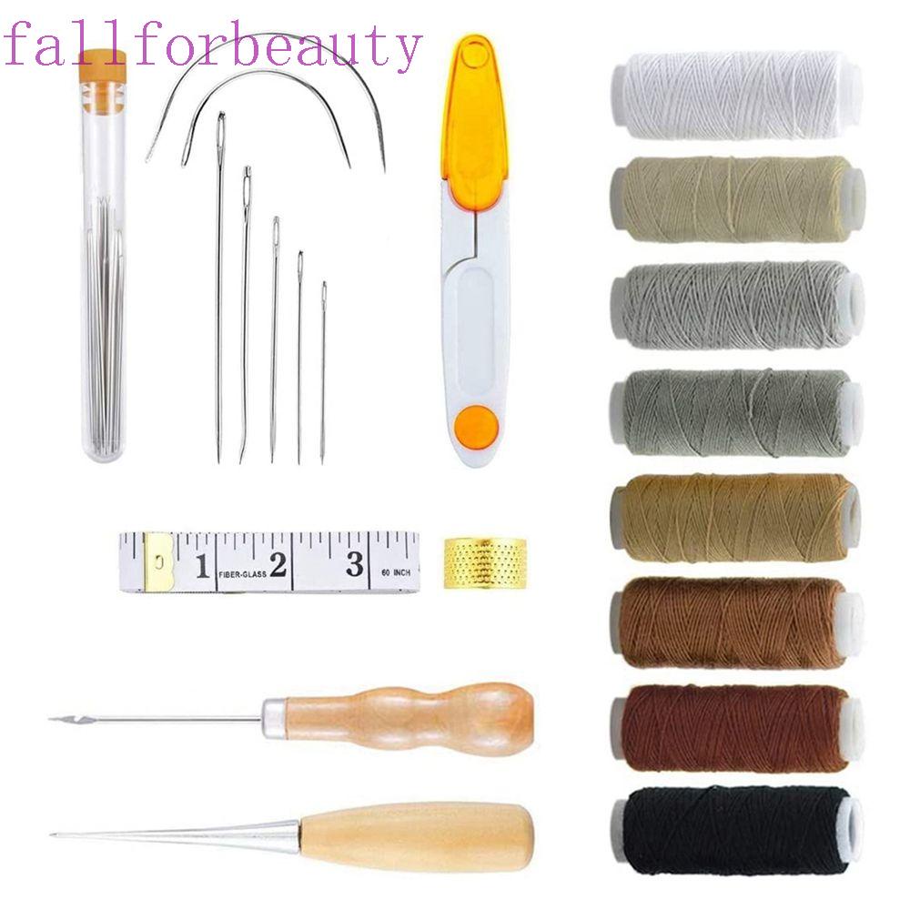 fallforbeauty-ชุดเครื่องมือซ่อมแซมเข็มเย็บผ้าหนัง-29-แพ็คหลากสี