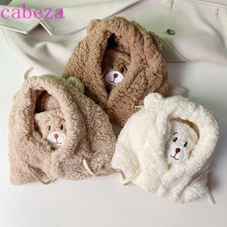 Cabeza หมวกตุ๊กตาผู้หญิง ฤดูหนาว อบอุ่น ป้องกันหู พร้อมที่ป้องกันหู หูหมี หมวกน่ารัก หมวกเครื่องบินทิ้งระเบิด