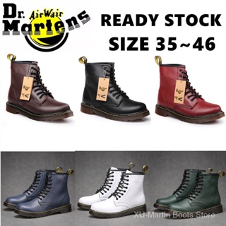 Dr.martens [ส่งไว] [ลดราคาครั้งใหญ่] รองเท้าบูทมาร์ติน หนังวัวแท้ ส้นสูง แฟชั่น สําหรับผู้ชาย และผู้หญิง NXD7 6 สี