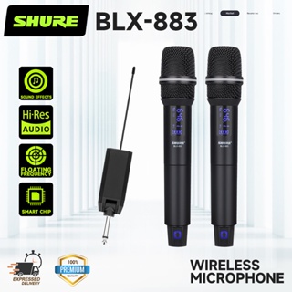 ภาพหน้าปกสินค้าSHURE BLX-882/BLX-883 dual-channel ไมโครโฟน UHF FM แบบปรับได้แบรนด์ใหม่ กสทช. ไมโครโฟนลอยตัวขนาดเล็กแบบพกพาชุดรับไมโครโฟ ซึ่งคุณอาจชอบสินค้านี้