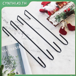 12/15นิ้วพวงหรีดดอกไม้แขวนกว่าประตูพวงหรีดขนาดใหญ่ตะขอโลหะสำหรับพวงหรีดคริสต์มาสด้านหน้าประตูแขวนคริสต์มาสพรรคซัพพลาย Cynthia
