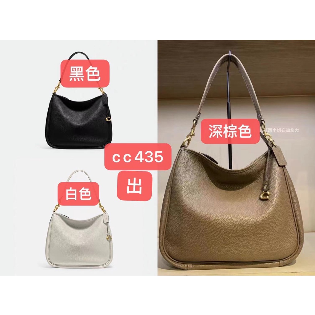 coach-cc435-cc436-tote-กระเป๋าสะพายผู้หญิง-หนังแท้-สไตล์คลาสสิก-ความจุขนาดใหญ่-435-436