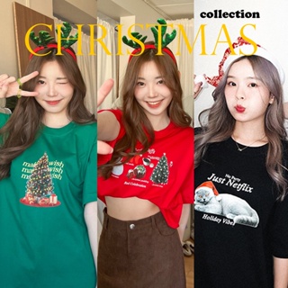 MOST 🎄 เสื้อ Oversize Christmas Collection ทรงหลวม น่ารักๆ PK OVS