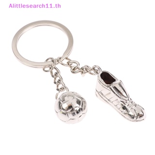 Alittlesearch11 พวงกุญแจสเตนเลส จี้รูปรองเท้าฟุตบอล สําหรับแขวนตกแต่งรองเท้าฟุตบอล