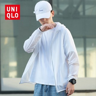 Uniqlo เสื้อแจ็กเก็ตลําลอง ผ้าเรยอน กันน้ํา กันแดด UPF50 สําหรับผู้ชาย และผู้หญิง