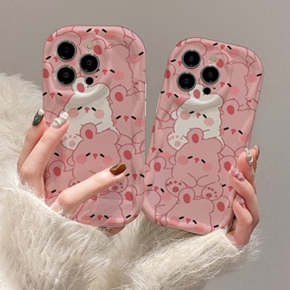 เคสโทรศัพท์มือถือแบบนิ่ม TPU ใส ลายกระต่ายน้อย สีขาวครีม สําหรับ SAMSUNG A10 M10 A30 A20 M10S A50 A30S A50S A10S M01S A20S A324G A52 A51 A71 A21S A134G A135G A23 M23 A14 A34 A54