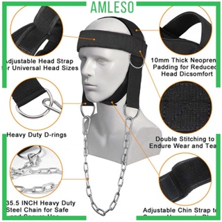 [Amleso] สายรัดคอ ผ้าออกซ์ฟอร์ด แข็งแรง สําหรับถ่วงน้ําหนัก 1 ชิ้น