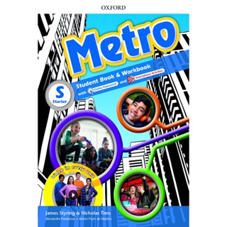 Bundanjai (หนังสือเรียนภาษาอังกฤษ Oxford) Metro Starter : Student Book and Workbook Pack (P)