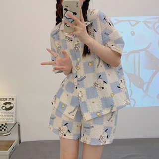 Summer new Zoubu pajamas female Pochacco simple sweet short-sleeved shorts comfortable and breathable home clothes
