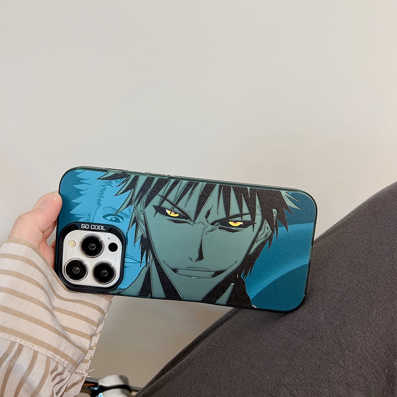 เคสโทรศัพท์มือถือ-ผิวด้าน-พิมพ์ลายอินุยาฉะ-bleach-kurosaki-ichigo-สองชั้น-สําหรับ-iphone-14-pro-max-13-12-pro-max-11