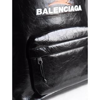 พรี​ ราคา6800 Balenciaga หนังแกะ แบรนด์เนน กระเป๋าเป้ 34.8*47*19.8cm